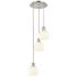 Ballston 13"W 3 Light Polished Nickel Cord Multi Pendant w/ Venetian S