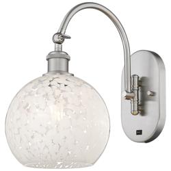 Ballston 14"H Satin Nickel Horizontal Adjustable Sconce w/ Mouchette S