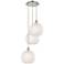 Ballston 16.5"W 3 Light Polished Nickel Cord Pendant w/ Mouchette Shad