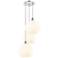 Ballston 18.5"W 3 Light Chrome Corded Multi Pendant w/ White Venetian