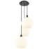 Ballston 18.5"W 3 Light Matte Black Corded Multi Pendant w/ Venetian S