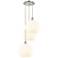 Ballston 19"W 3 Light Polished Nickel Cord Multi Pendant w/ Venetian S