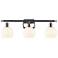 Ballston 26"W 3 Light Polished Chrome Bath Light w/ White Venetian Sha