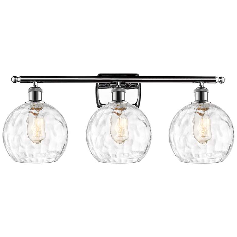 Image 1 Ballston 28" Wide Polished Chrome 3-Light LED Bath Light
