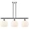 Ballston 36.5"W 3 Light Chrome Stemmed Island Light w/ White Venetian