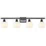 Ballston 36"W 4 Light Oil Rubbed Bronze Bath Light w/ White Venetian S