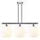 Ballston 38.5"W 3 Light Chrome Stemmed Island Light w/ White Venetian