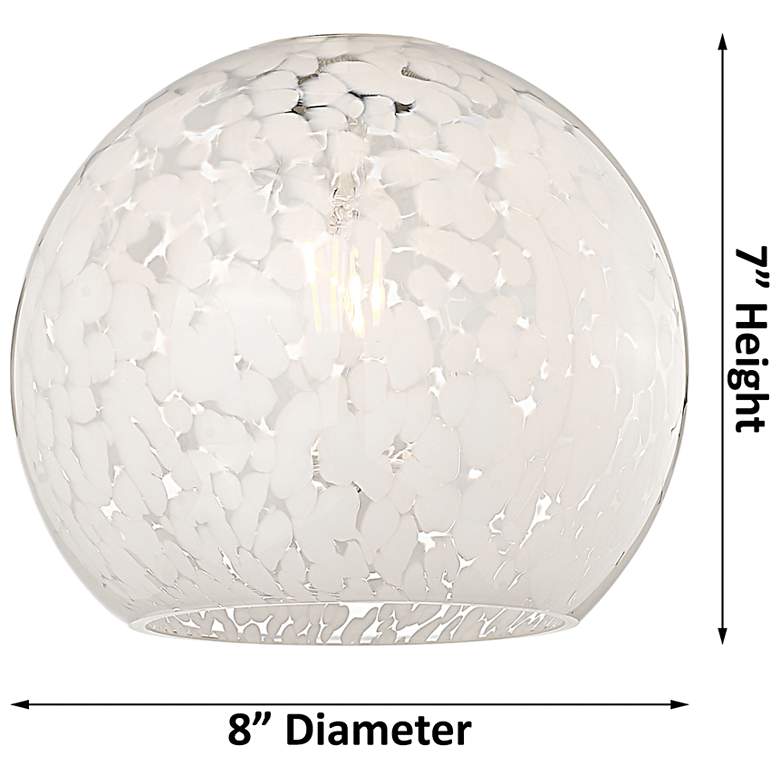 Image 5 Ballston 38"W 4 Light Polished Nickel Bath Light w/ White Mouchette Sh more views