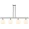 Ballston 48"W 4 Light Polish Nickel Stem Island Light w/ 8" Venet