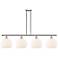 Ballston 49"W 4 Light Polished Nickel Stem Island Light w/ Venetian Sh