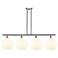 Ballston 50.25"W 4 Light Satin Nickel Stem Island Light w/ Venetian Sh