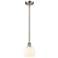 Ballston 6"W Satin Nickel Stemmed Mini Pendant w/ White Venetian Shade