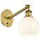 Ballston 8"H Brushed Brass Up and Down Adjustable Sconce w/ Venetian S