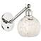 Ballston 8"H Polished Nickel Vertically Swivel Sconce w/ Mouchette Sha