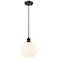 Ballston 8"W Oil Rubbed Bronze Corded Mini Pendant w/ White Venetian S