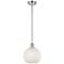 Ballston 8"W Polished Chrome Stemmed Mini Pendant w/ White Mouchette S