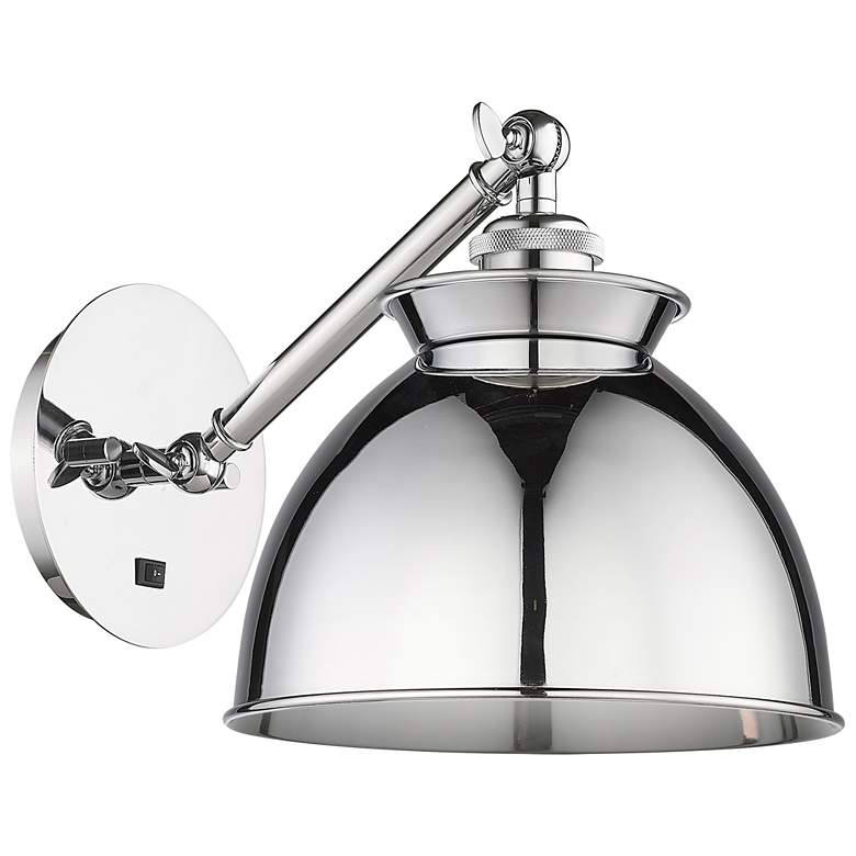 Image 1 Ballston Adirondack 12.25"H Polished Chrome Arm Adjusts up and Down Sc