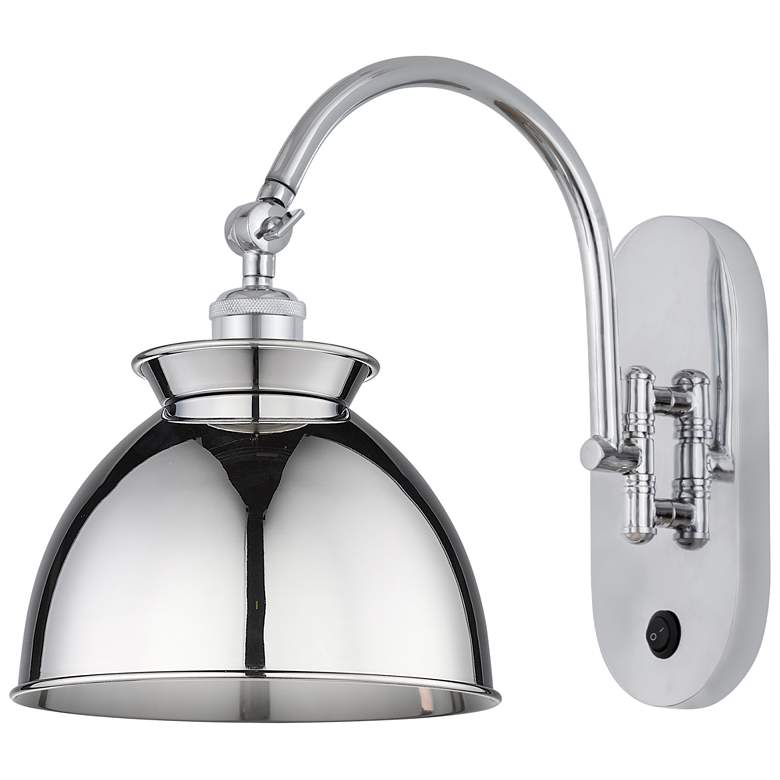 Image 1 Ballston Adirondack 12.25"H Polished Chrome Horizontal Swivel Sconce