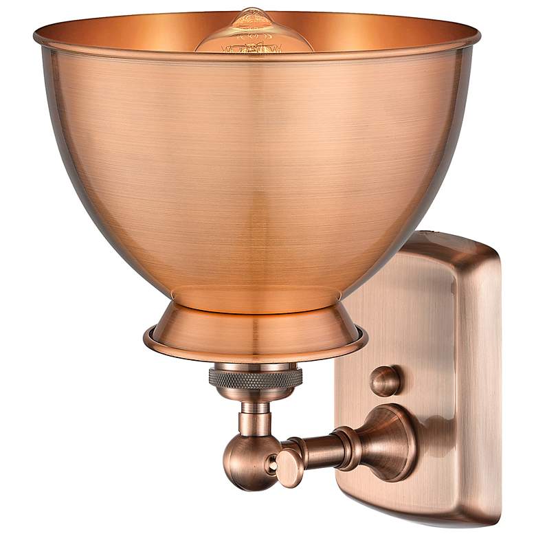 Image 3 Ballston Adirondack 12" High Antique Copper Wall Sconce more views