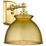 Ballston Adirondack 12" High Satin Gold Wall Sconce