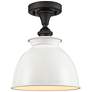 Ballston Adirondack 8 1/4"W Oil-Rubbed Bronze Ceiling Light
