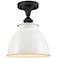 Ballston Adirondack 8 1/4"W Oil-Rubbed Bronze Ceiling Light