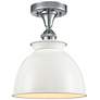 Ballston Adirondack 8 1/4"W Polished Chrome Ceiling Light