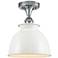 Ballston Adirondack 8 1/4"W Polished Chrome Ceiling Light