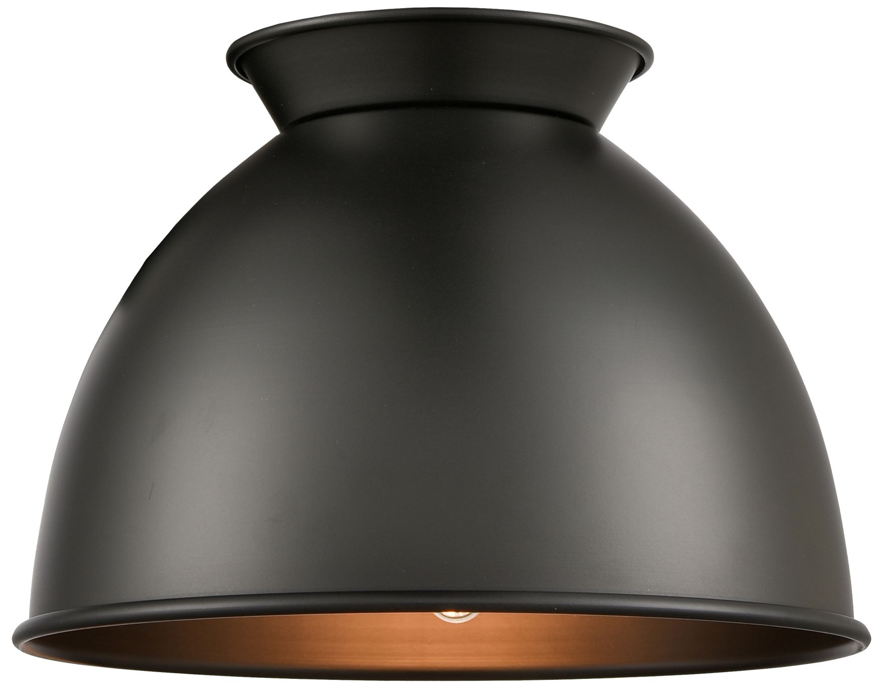 Image 3 Ballston Adirondack 8" Incandescent Sconce - Brass - Matte Black Shade more views