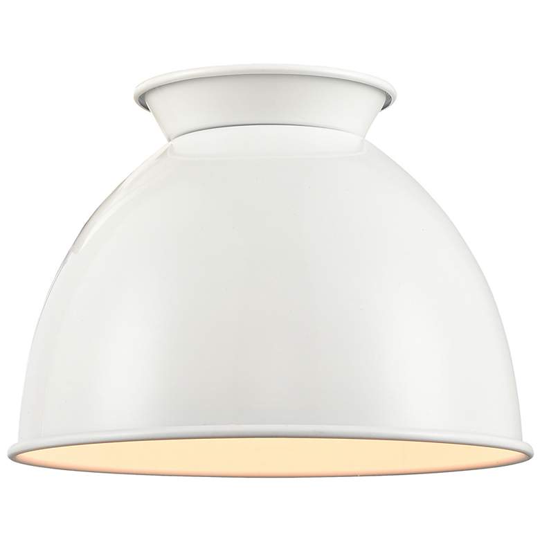 Image 3 Ballston Adirondack 8" Incandescent Sconce - Nickel - Glossy White Sha more views