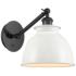 Ballston Adirondack 8" LED Sconce - Matte Black Finish - Glossy White