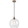 Ballston Athens 12" LED Mini Pendant - Brushed Brass - Clear Shade