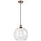 Ballston Athens 12" Mini Pendant - Antique Copper - Clear Shade