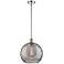 Ballston Athens 12"W Polished Nickel Stem Mini Pendant w/ Smoke Swirl