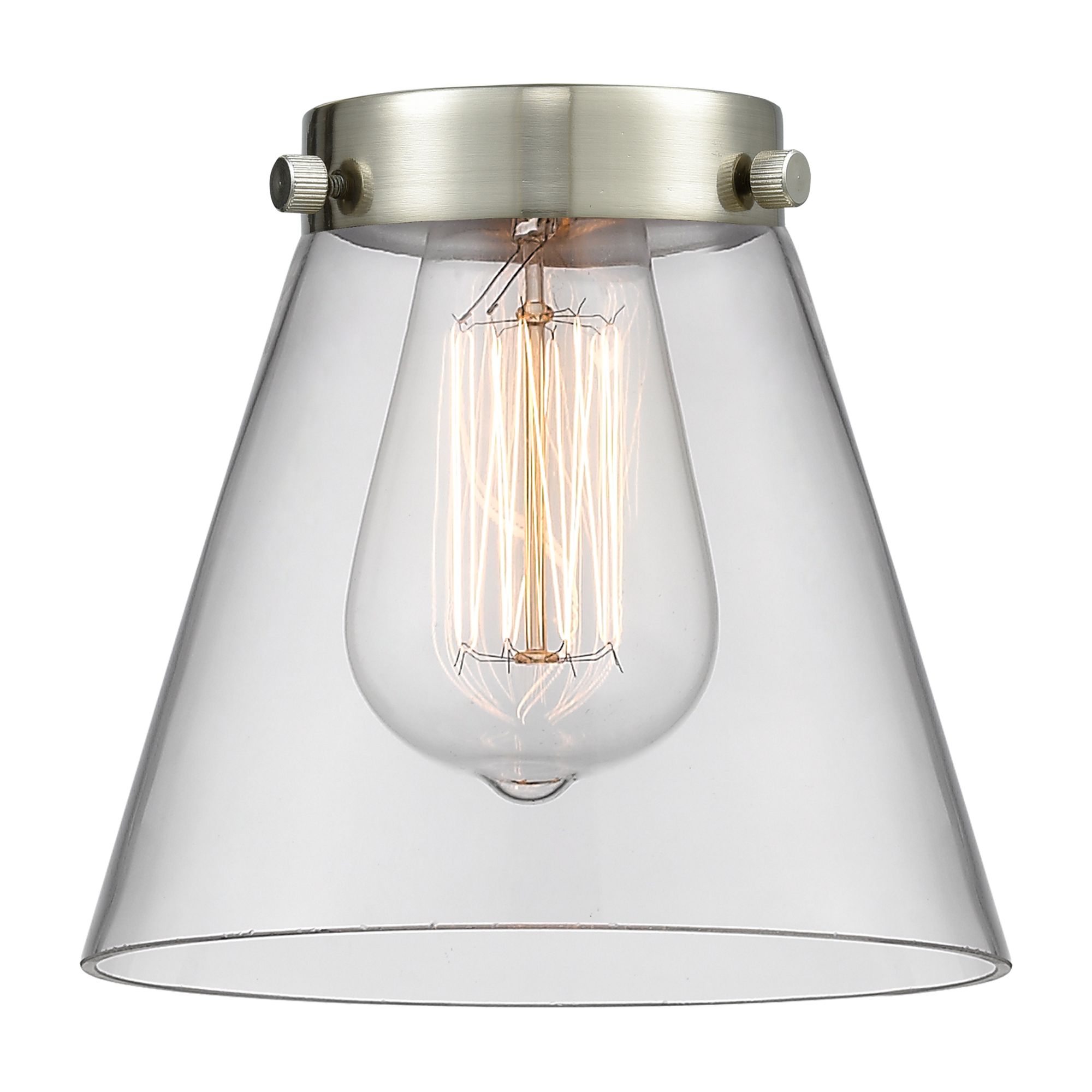 Image 4 Ballston Athens 12"W Satin Nickel Corded Mini Pendant w/ Smoke Swirl S more views