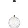 Ballston Athens 14" Oil Rubbed Bronze LED Pendant With Water Glass Sha