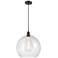 Ballston Athens 14" Oil Rubbed Bronze Pendant With Seedy Shade