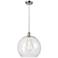 Ballston Athens 14" Polished Chrome LED Pendant With Clear Shade