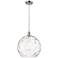 Ballston Athens 14" Polished Chrome Pendant With Clear Water Glass Sha