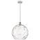 Ballston Athens 14" White & Chrome LED Pendant With Clear Water Gl
