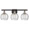 Ballston Athens 26" 3-Light Black Antique Brass Bath Light w/ Deco Sha