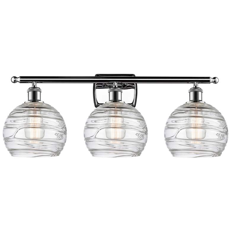 Image 1 Ballston Athens 26" 3-Light Polished Chrome Bath Light w/ Deco Swirl S