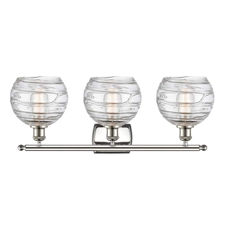 Image 2 Ballston Athens 26" 3-Light Polished Nickel Bath Light w/ Deco Swirl S more views