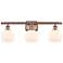 Ballston Athens 26" Wide Antique Copper 3-Light Bath Light