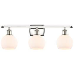 Ballston Athens 26" Wide Polished Nickel 3-Light Bath Light
