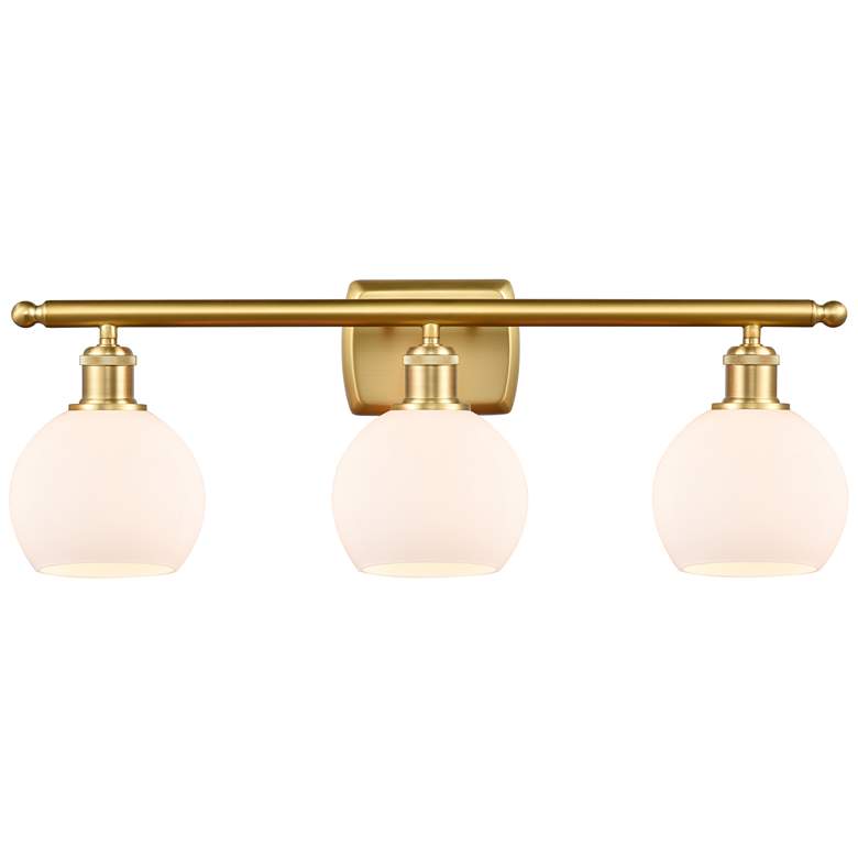 Image 1 Ballston Athens 26" Wide Satin Gold 3-Light Bath Light