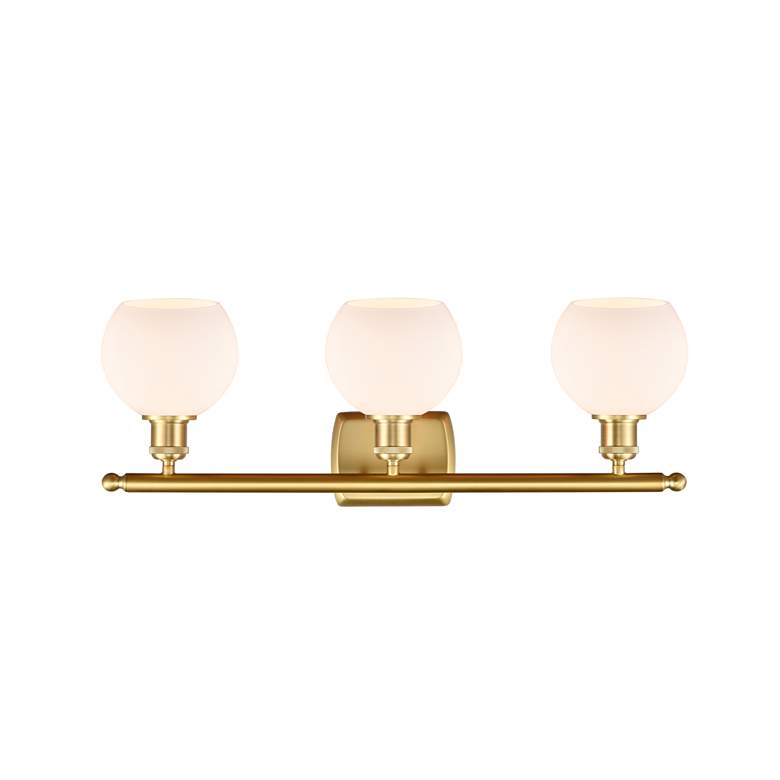 Image 2 Ballston Athens 26" Wide Satin Gold 3-Light Bath Light more views