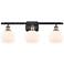 Ballston Athens 26"W Black Antique Brass 3-Light Bath Light