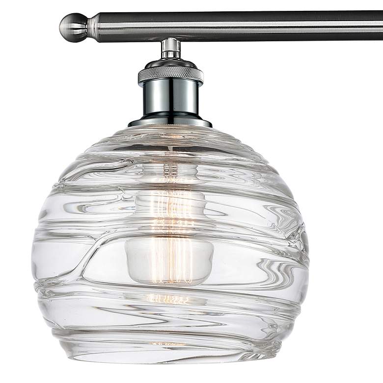 Image 2 Ballston Athens 36" 4-Light Brushed Satin Nickel Bath Light w/ Deco Sh more views