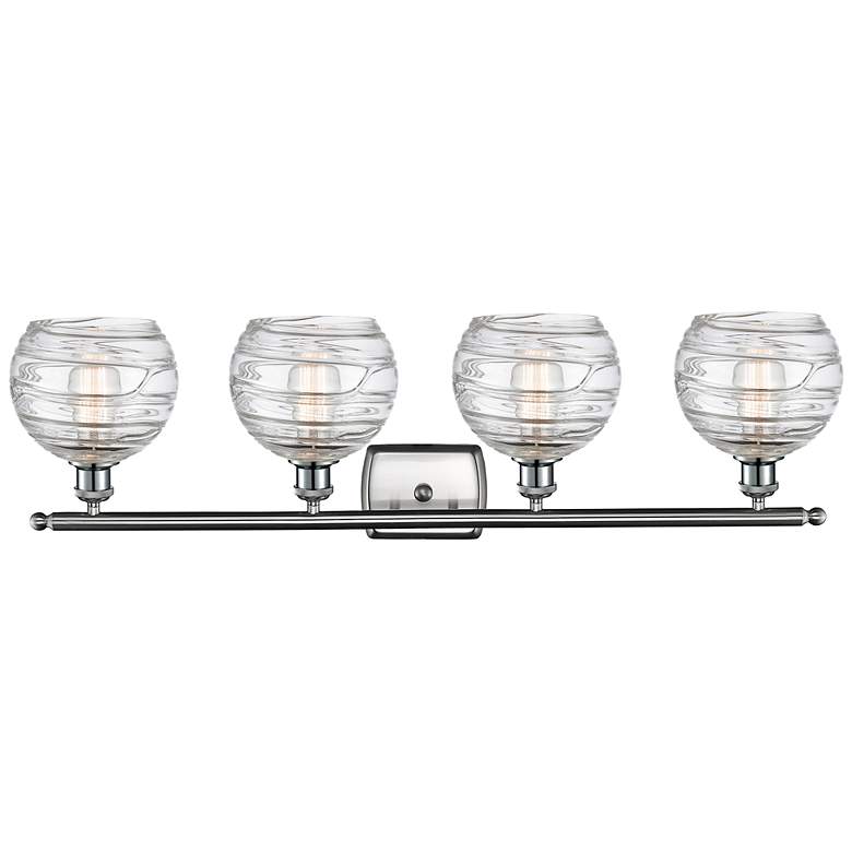 Image 3 Ballston Athens 36" 4-Light Brushed Satin Nickel Bath Light w/ Deco Sh more views